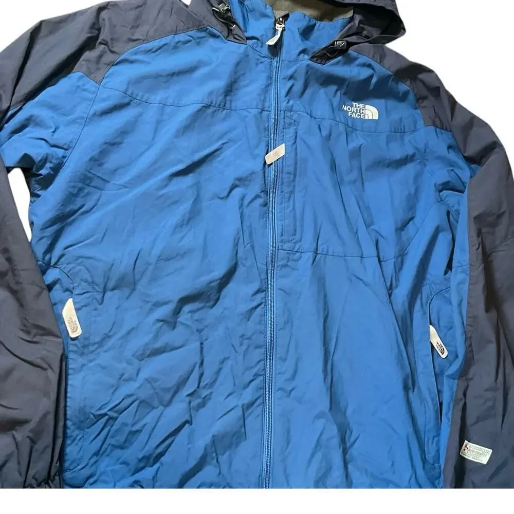 The North Face Mens LG Blue Combo Windbreaker Hydrenalite WindProof Breathable